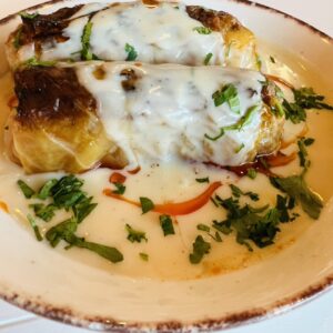 Зелеви сaрми с кайма и ориз